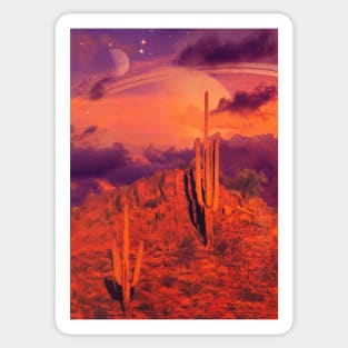 Desert Space Sticker